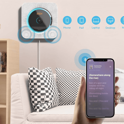 Versatile CD Player with Bluetooth & FM Radio | Crystal Clear Sound for Home Entertainment 6