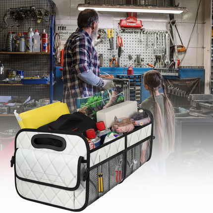 Versatile Car Trunk Organizer | Foldable Waterproof Storage Box with 50L Capacity for Efficient Vehicle Storage 2