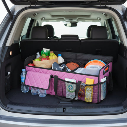 Versatile Car Trunk Organizer | Foldable Waterproof Storage Box with 50L Capacity for Efficient Vehicle Storage 9