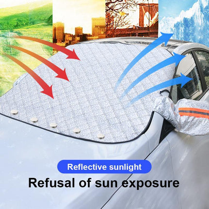 Versatile Car Windshield Cover with Magnetic Edges for All-Season Protection 1