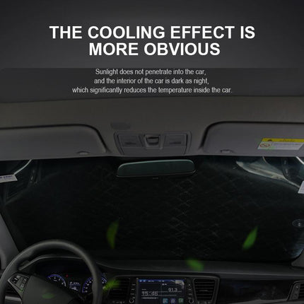 Versatile Car Windshield Cover with Magnetic Edges for All-Season Protection 5