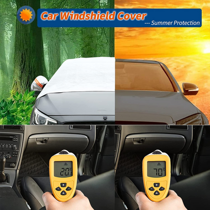 Versatile Car Windshield Cover with Magnetic Edges for All-Season Protection 7