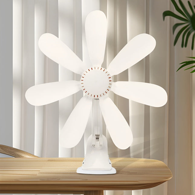 Versatile Clip-On Desk Fan with Whisper-Quiet Operation | Small Office Fan for Personal Cooling 1