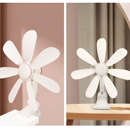 Versatile Clip-On Desk Fan with Whisper-Quiet Operation | Small Office Fan for Personal Cooling 5