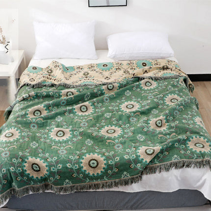 Versatile Cotton Sofa Cover Blanket with Reversible Design | Soft & Durable for Home Decor 2