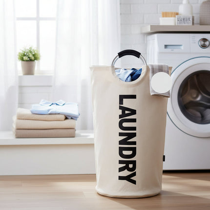 Versatile Foldable Laundry Hamper | Waterproof Fabric with 90L Capacity | Space-Saving Design for Organized Laundry 0