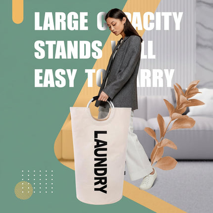 Versatile Foldable Laundry Hamper | Waterproof Fabric with 90L Capacity | Space-Saving Design for Organized Laundry 1