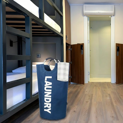 Versatile Foldable Laundry Hamper | Waterproof Fabric with 90L Capacity | Space-Saving Design for Organized Laundry 11