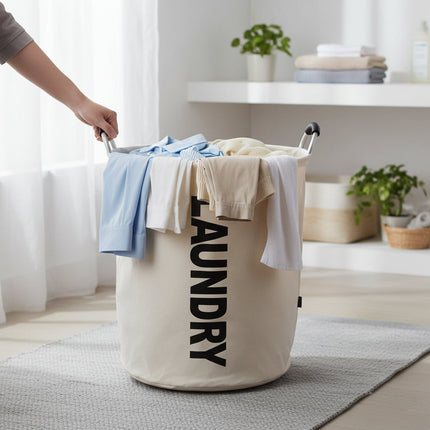 Versatile Foldable Laundry Hamper | Waterproof Fabric with 90L Capacity | Space-Saving Design for Organized Laundry 3