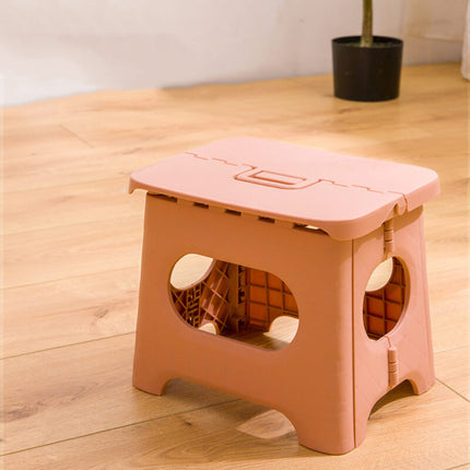 Versatile Folding Step Stool | Lightweight Plastic Design with Portable Handle for Easy Reach 4