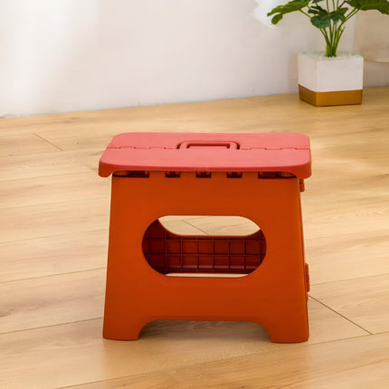 Versatile Folding Step Stool | Lightweight Plastic Design with Portable Handle for Easy Reach 5