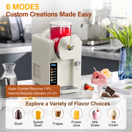 Versatile Frozen Treat Maker | 2-in-1 Ice Cream & Slush Machine for Quick Desserts 2
