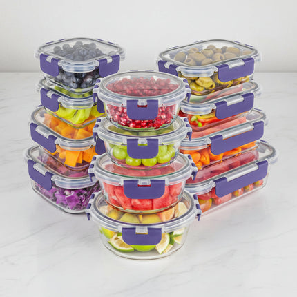 Versatile Glass Food Storage Containers Set with Airtight Lids for Meal Prep 4