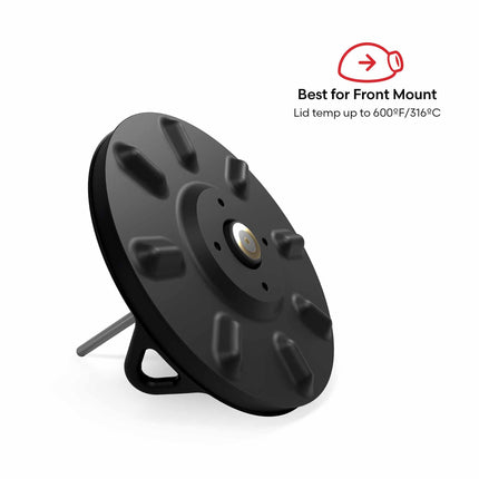Versatile Grill Mount | Magnetic Temperature Gauge Holder with Heat Shield | Accurate Cooking Control for Perfect Grilling 2