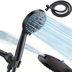 Black / Shower Head + 1.5m Hose
