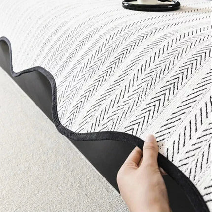Versatile Herringbone Sofa Cover with Scallop Edge for All-Season Protection 5