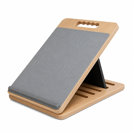 Versatile Incline Board | Adjustable Wooden Stretching Ramp with Non-Slip Surface | Ideal for Flexibility and Strength Training 0