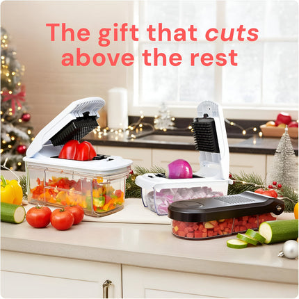 Versatile Kitchen Cutter | Manual Vegetable Chopper Set with 7 Blades | Efficient Food Prep Tool for Quick Meal Preparation 4