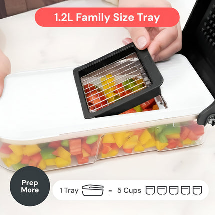 Versatile Kitchen Cutter | Manual Vegetable Chopper Set with 7 Blades | Efficient Food Prep Tool for Quick Meal Preparation 6