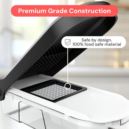 Versatile Kitchen Cutter | Manual Vegetable Chopper Set with 7 Blades | Efficient Food Prep Tool for Quick Meal Preparation 7