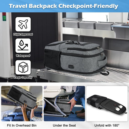 Versatile Laptop & Lunch Backpack with USB Charging Port | Waterproof Design for Travel and Work 4