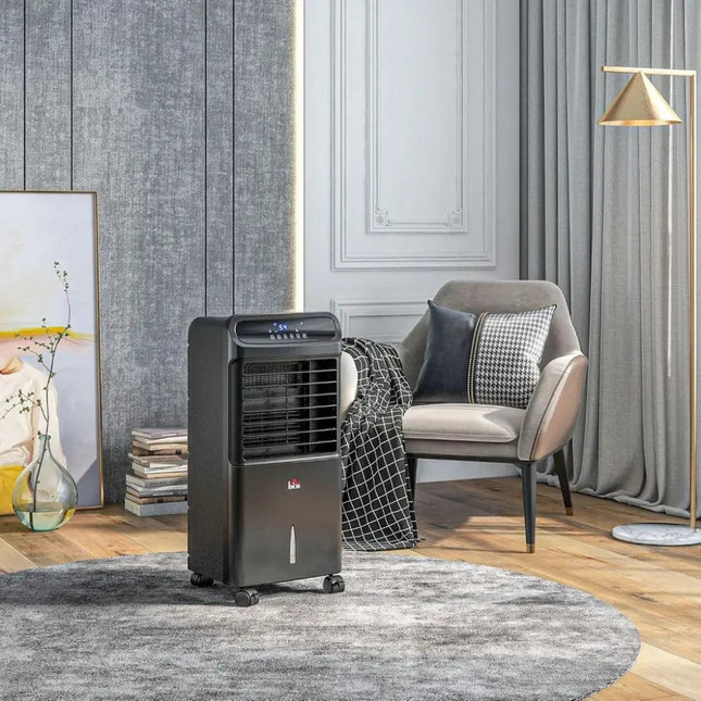 Versatile Portable Swamp Cooler | 3-in-1 Evaporative Cooling Fan with 12-Hour Timer for Comfortable Living 1