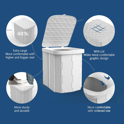 Versatile Portable Toilet for Camping with Ergonomic Design | Compact & Lightweight for Outdoor Comfort 2