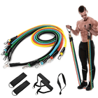 Versatile Resistance Bands Set | 11-Piece Exercise Bands with Adjustable Levels | Portable Solution for Full Body Workouts 0
