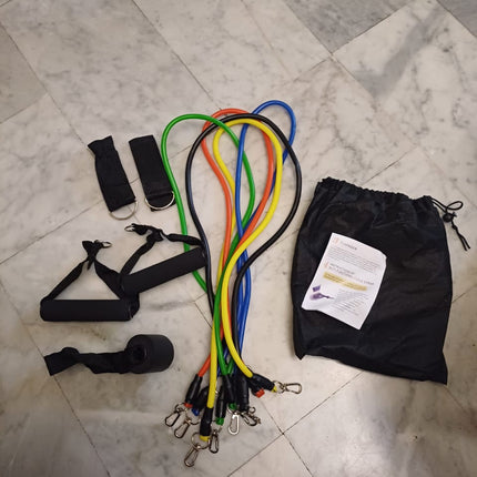 Versatile Resistance Bands Set | 11-Piece Exercise Bands with Adjustable Levels | Portable Solution for Full Body Workouts 3