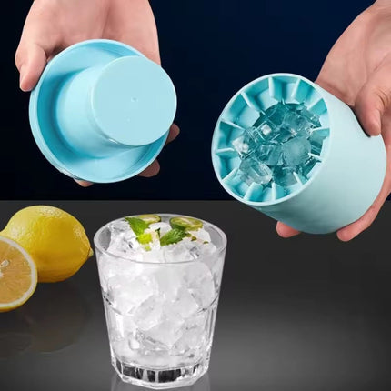 Versatile Silicone Ice Cube Tray with Lidded Design | Stackable Mold for Effortless Ice Making 2