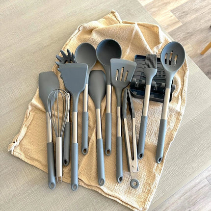 Versatile Silicone Utensil Set with 12 Essential Tools | Heat Resistant & Non-Stick for Safe Cooking 4