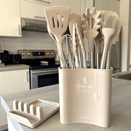 Versatile Silicone Utensil Set with 12 Essential Tools | Heat Resistant & Non-Stick for Safe Cooking 5