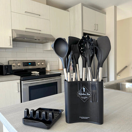 Versatile Silicone Utensil Set with 12 Essential Tools | Heat Resistant & Non-Stick for Safe Cooking 7