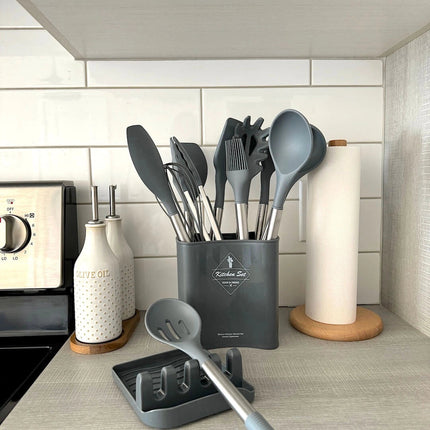 Versatile Silicone Utensil Set with 12 Essential Tools | Heat Resistant & Non-Stick for Safe Cooking 9