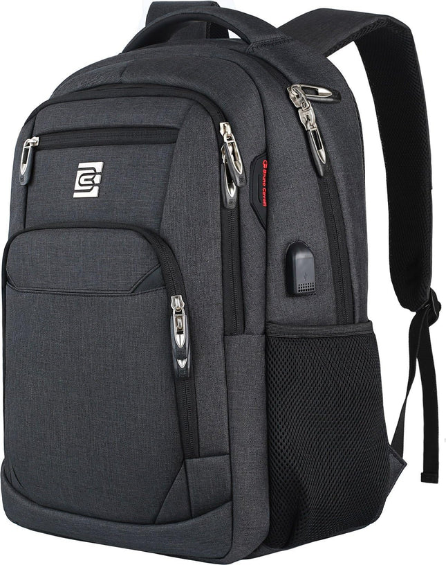 Versatile Slim Laptop Backpack with USB Charging & Anti-Theft Pocket | Water-Resistant Tech Backpack for Secure Travel 0