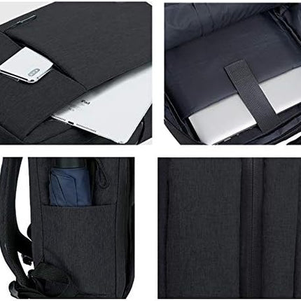 Versatile Slim Laptop Backpack with USB Port & Water-Resistant Fabric for Daily Commuting 4