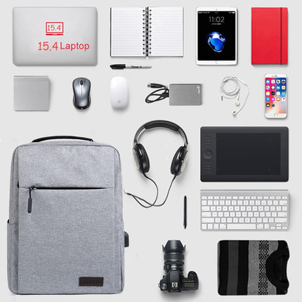 Versatile Slim Laptop Backpack with USB Port & Water-Resistant Fabric for Daily Commuting 6