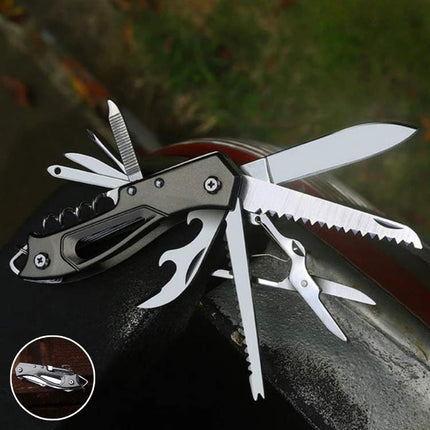 Versatile Swiss Knife | Compact Stainless Steel Tool with Multiple Functions | Essential Outdoor Companion for Adventures 0
