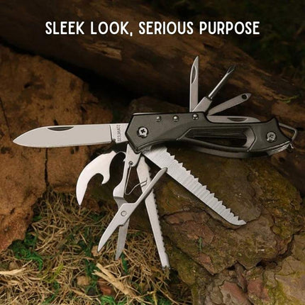 Versatile Swiss Knife | Compact Stainless Steel Tool with Multiple Functions | Essential Outdoor Companion for Adventures 3