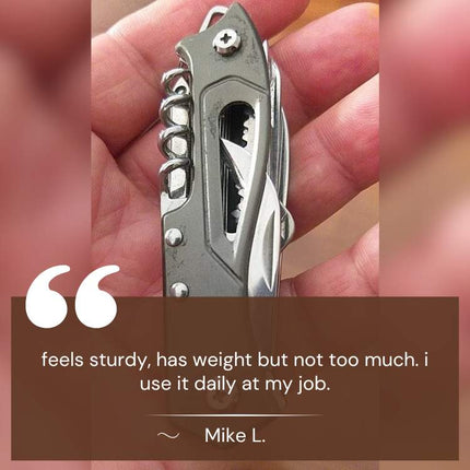Versatile Swiss Knife | Compact Stainless Steel Tool with Multiple Functions | Essential Outdoor Companion for Adventures 5