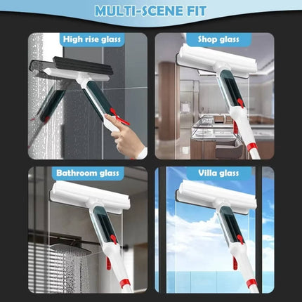 Versatile Telescopic Window Cleaner with Ergonomic Handle | Adjustable Reach for Streak-Free Shine 6