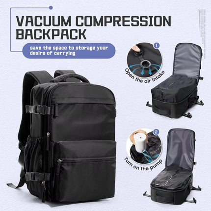 Versatile Travel Backpack | 15.6in Laptop Compartment with Vacuum Compression | Organized Design for Hassle-Free Travel 6