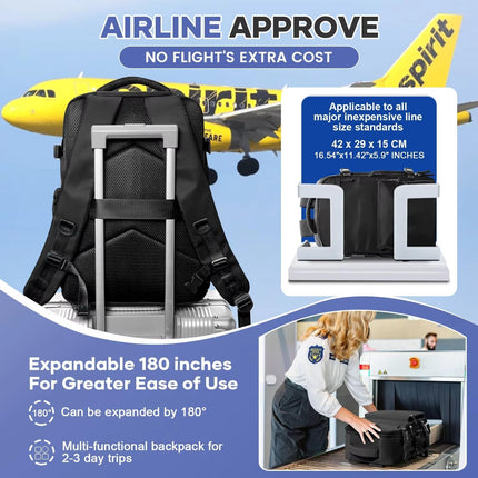 Versatile Travel Backpack | 15.6in Laptop Compartment with Vacuum Compression | Organized Design for Hassle-Free Travel 7