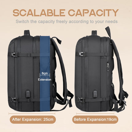 Versatile Travel Backpack | 40L Expandable Waterproof Design with USB Port | 17 Laptop Sleeve for Secure Storage 2