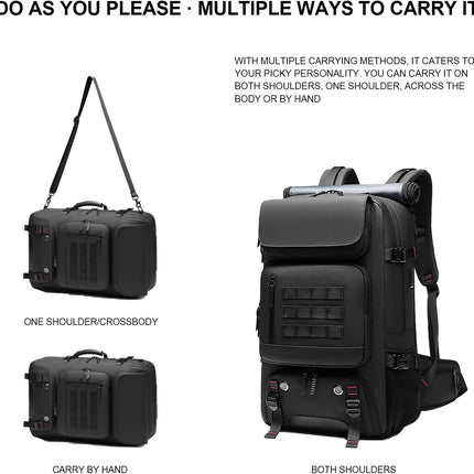 Versatile Travel Backpack | 50L Waterproof Design with USB Charging Port | Organized Travel for Men & Women 2