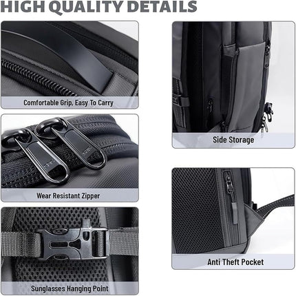 Versatile Travel Backpack | Expandable Compression Design with Anti-Theft Lock | Water-Repellent for Secure Storage 2