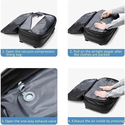 Versatile Travel Backpack | Expandable Compression Design with Anti-Theft Lock | Water-Repellent for Secure Storage 3