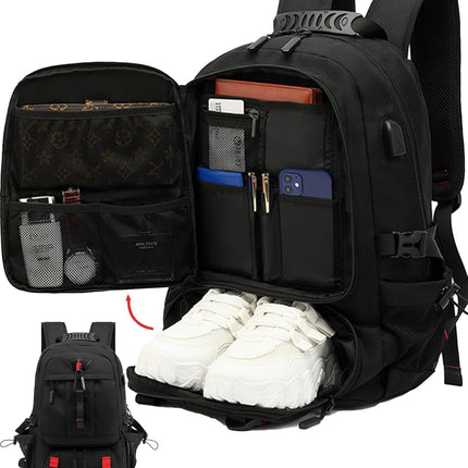 Versatile Travel Laptop Backpack | 60L Waterproof Design with USB Port for Secure Organization 0