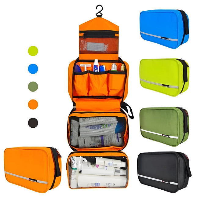 Versatile Travel Toiletry Bag with Hanging Design & Waterproof Material for Easy Organization 1