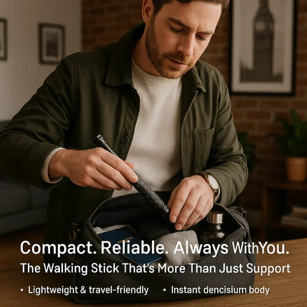 Versatile Walking Cane | Automatic Extendable Design with Non-Slip Handle | Durable Support for Stability and Self-Defense 3